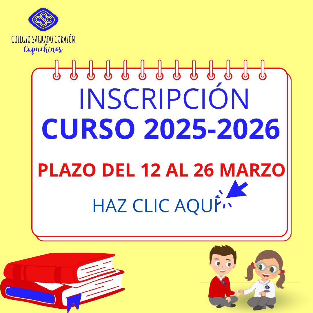 Fechas inscripción curso 25-26