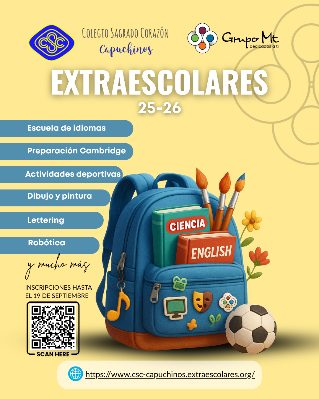 Actividades extraerscolares 2025 2026